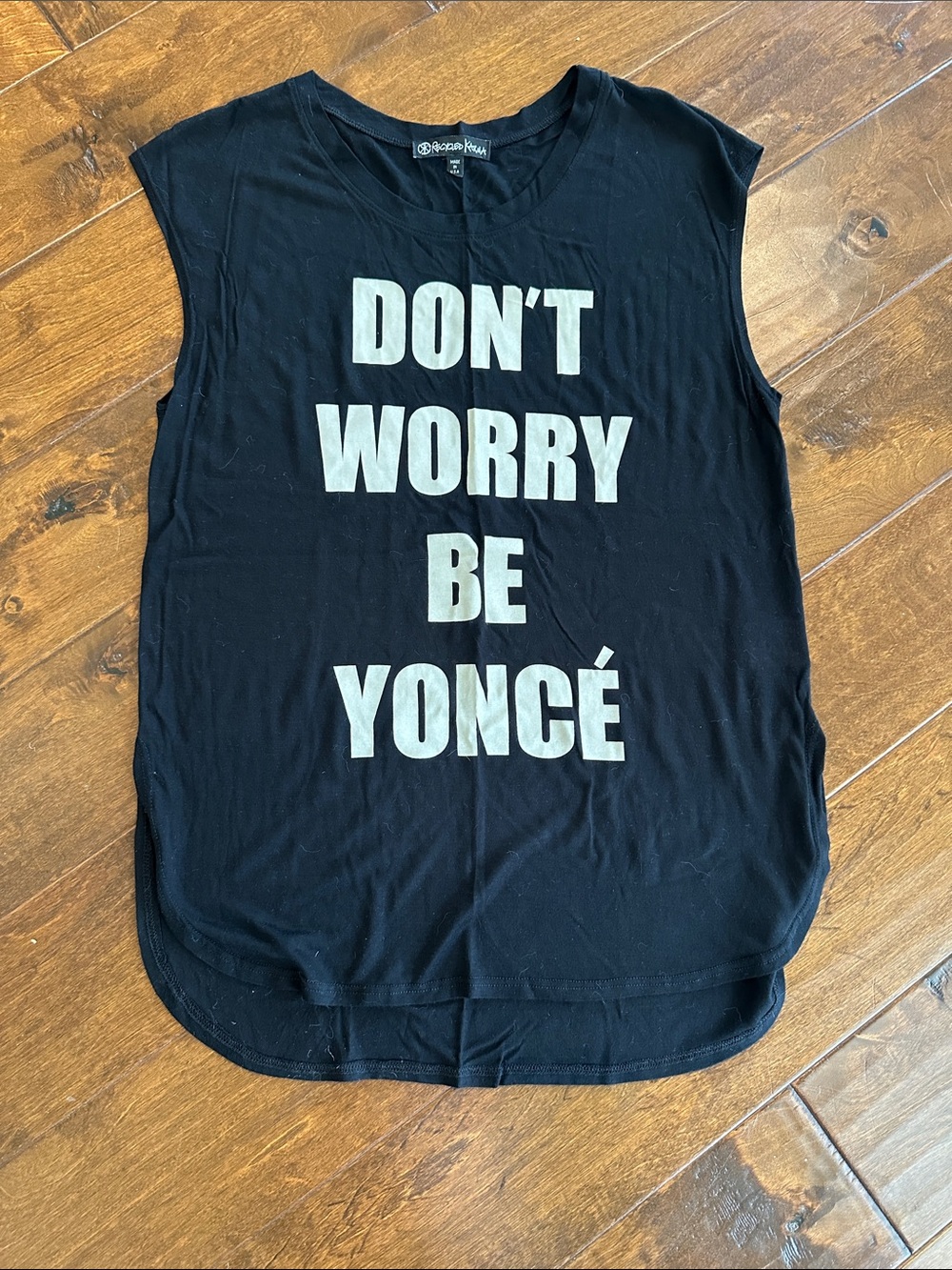 Recycled Karma Black Graphic Tank Top
